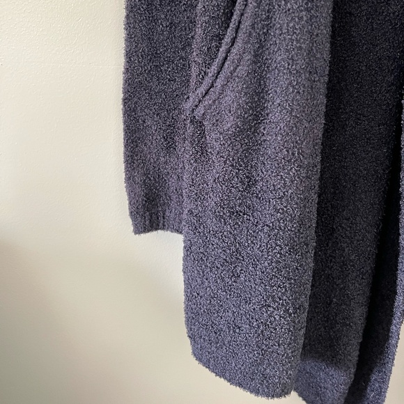 Barefoot Dreams Cozy Chic Lite Slate Blue Open Front Cardigan Size S/M - Picture 4 of 11